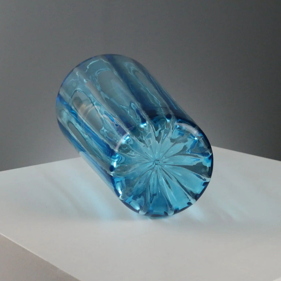 Vintage Vase Blown Glass Auras Venice Italy 1980s