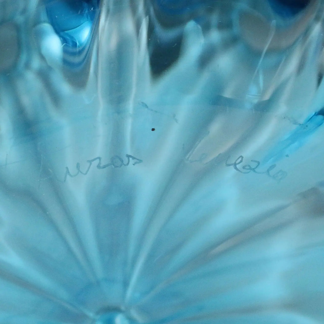 Vintage Vase Blown Glass Auras Venice Italy 1980s