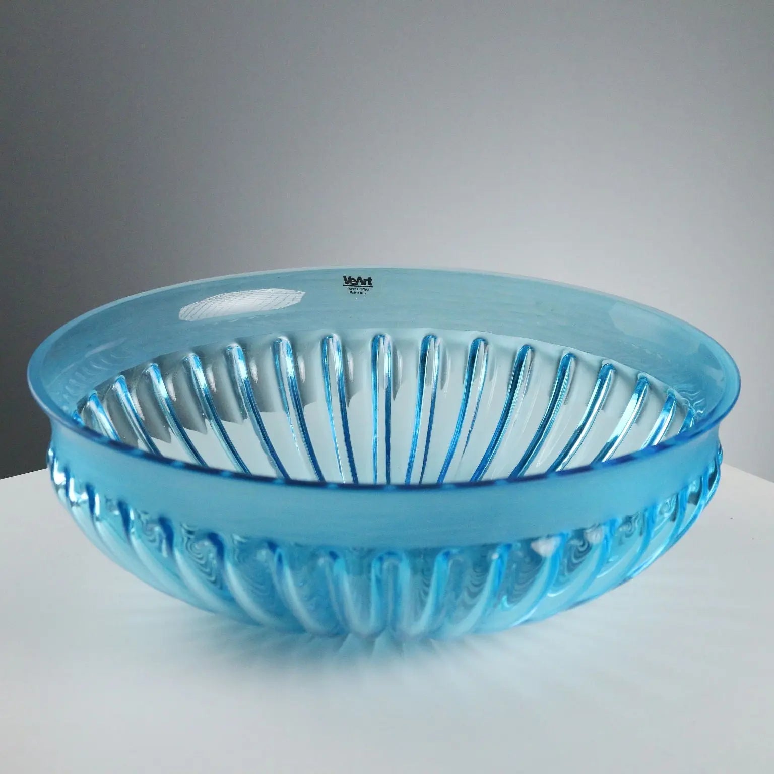 VeArt Murano Vintage Centerpiece Glass Italy 1980s