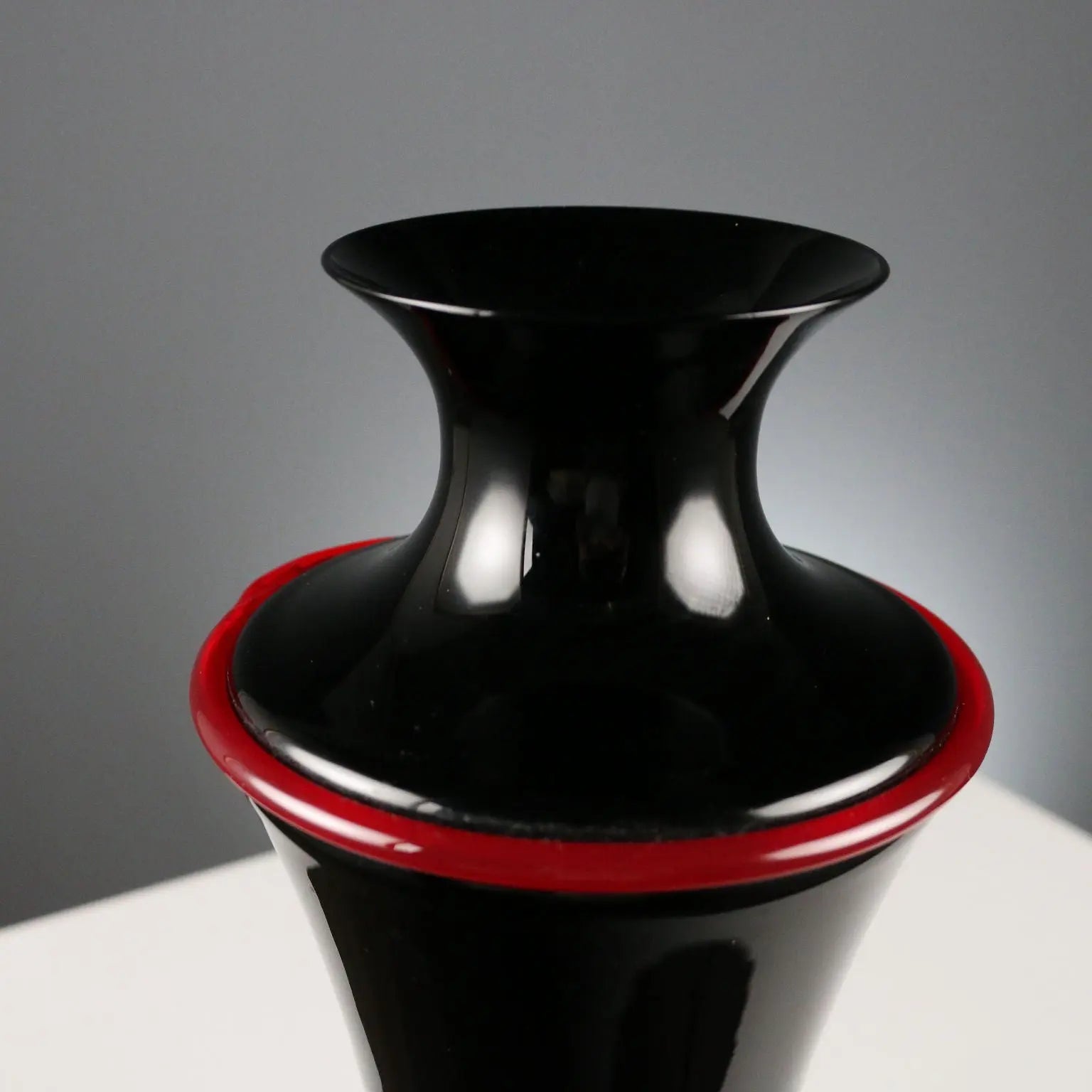 Vintage Vase VeArt Murano Glass Design Italy 1990s