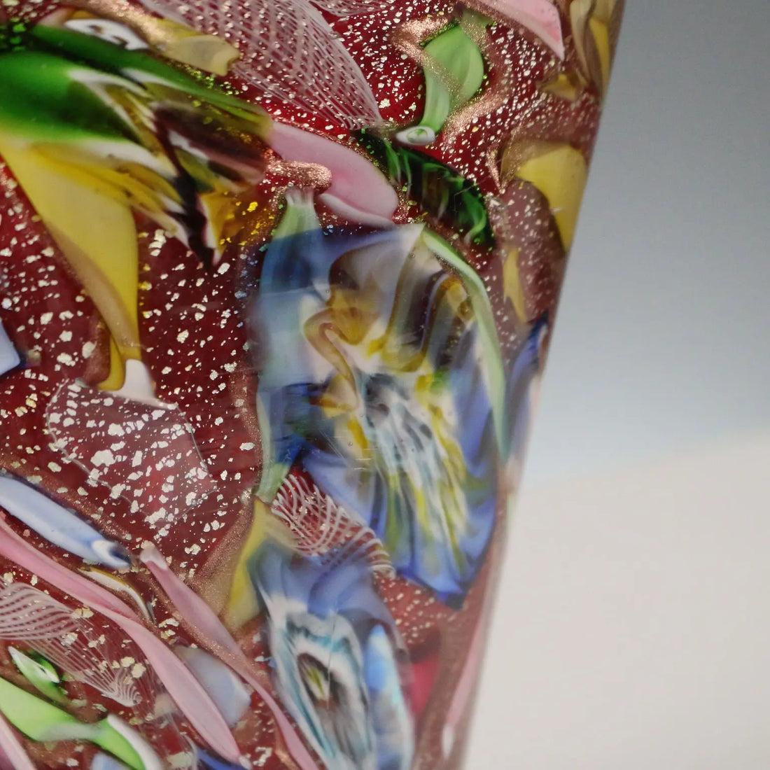 Vintage Vase Glass Murano Manufacture Italy XX Century