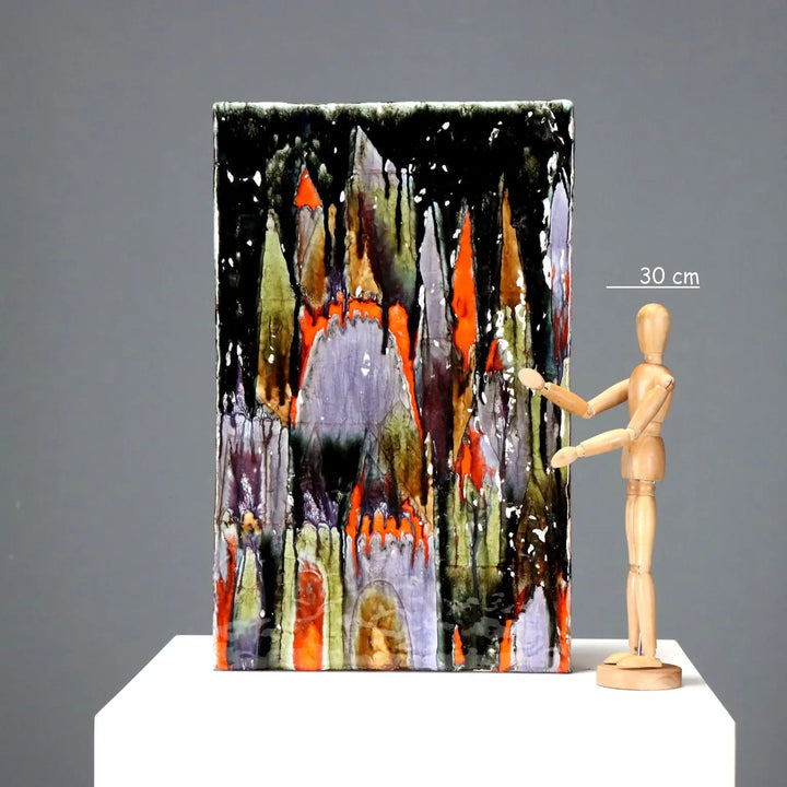 Vintage Vase Ceramic Decorations Elio Schiavon Italy 1960s