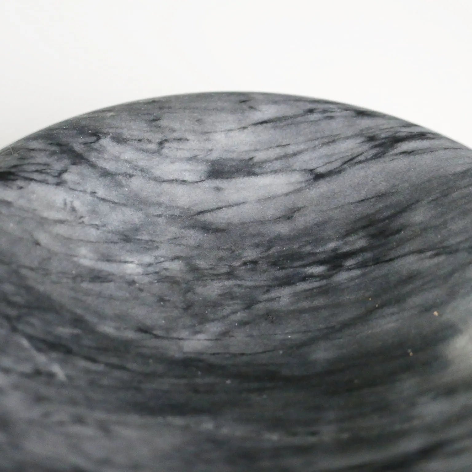 Vintage Centerpiece Grey Marble Design Italy 1970s