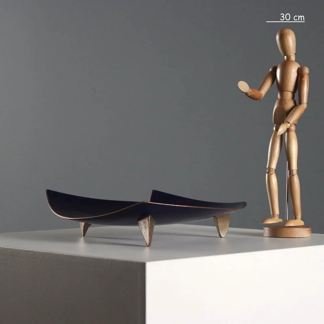Vintage Centerpiece Copper Studio del Campo Italy 1950s