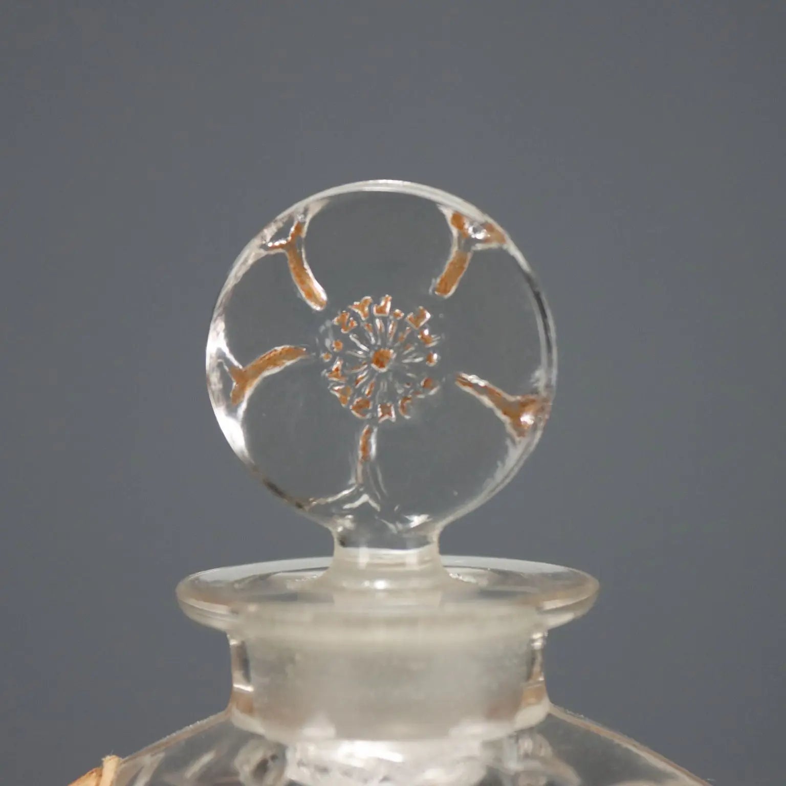 Le Lys Bottle for D'Orsay René Lalique Glass France Early XX Century