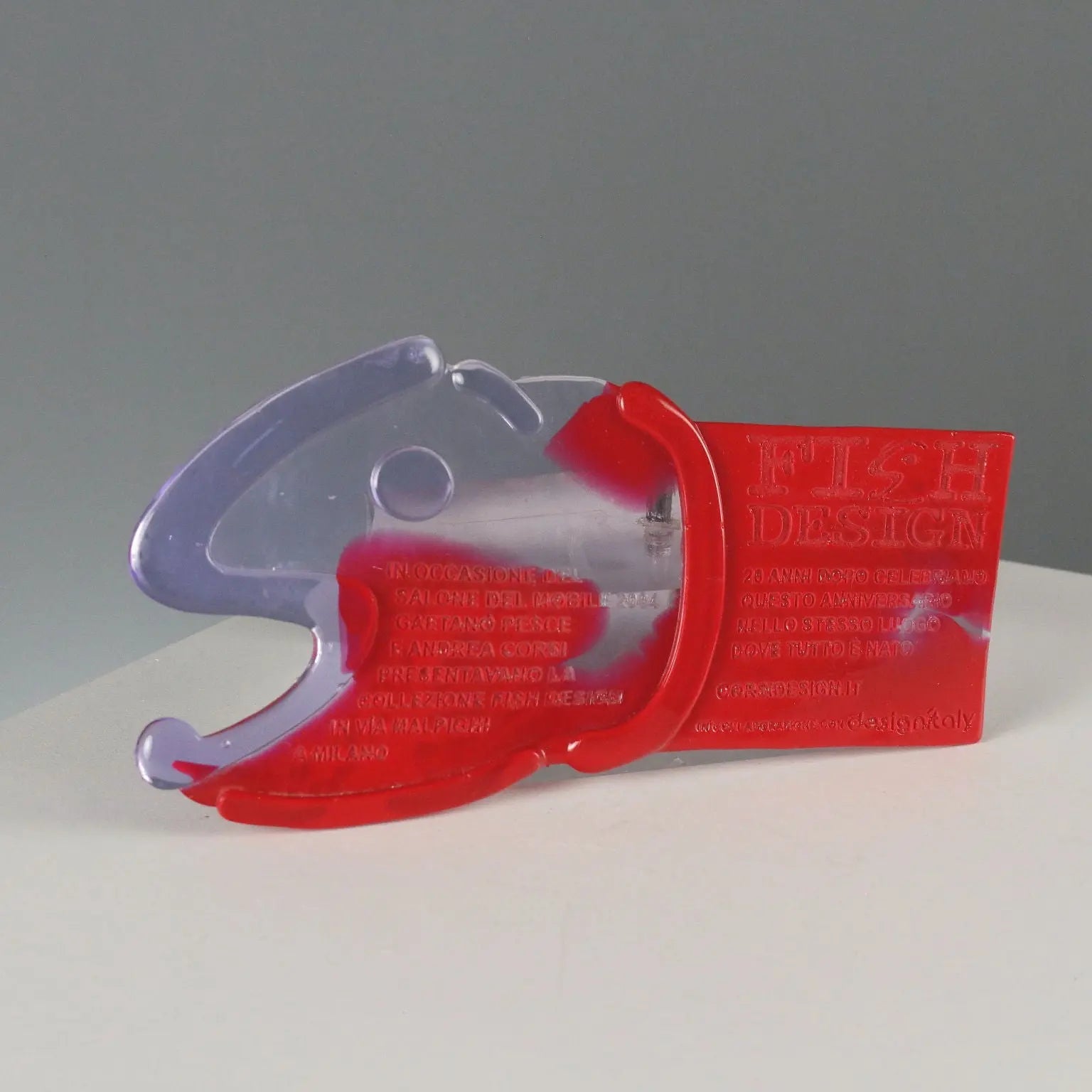 Gaetano Pesce Exhibition Invitation Fish Design Italy 2004