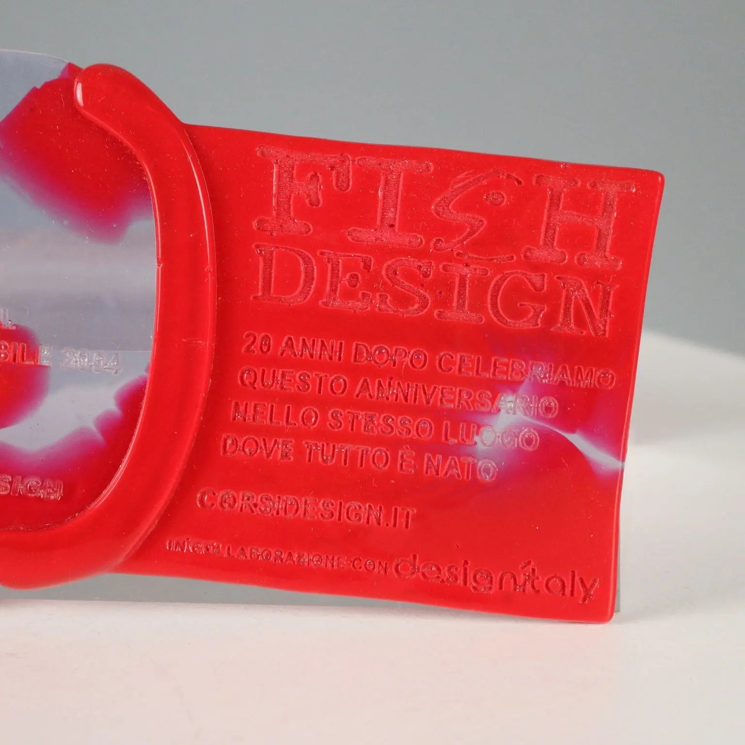Gaetano Pesce Exhibition Invitation Fish Design Italy 2004