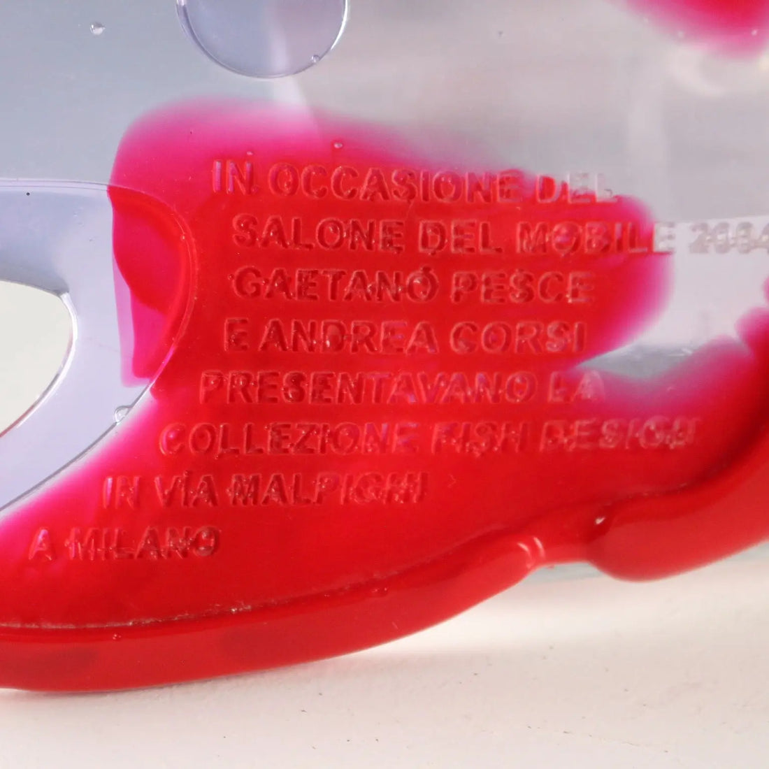 Gaetano Pesce Exhibition Invitation Fish Design Italy 2004