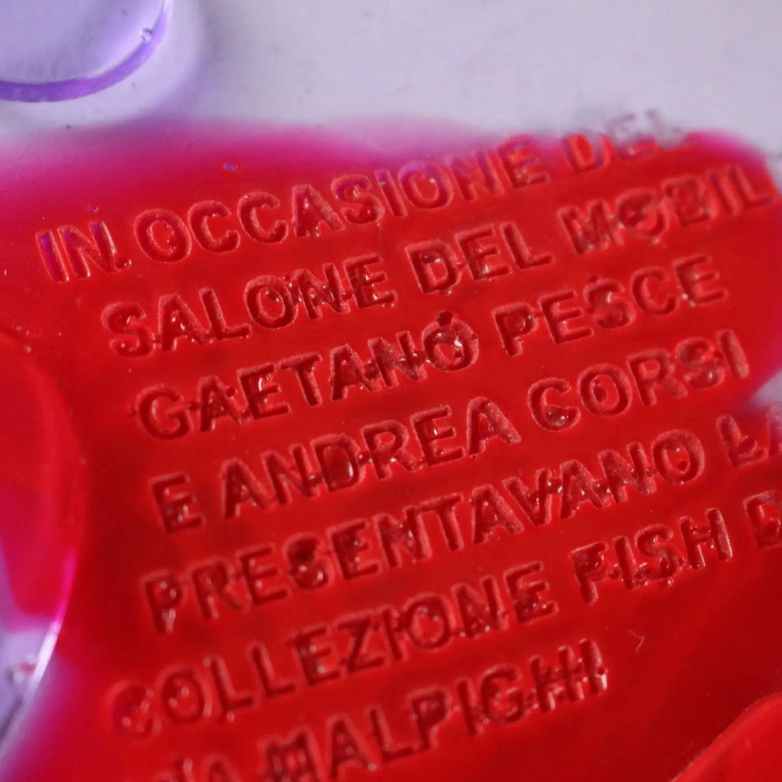 Gaetano Pesce Exhibition Invitation Fish Design Italy 2004