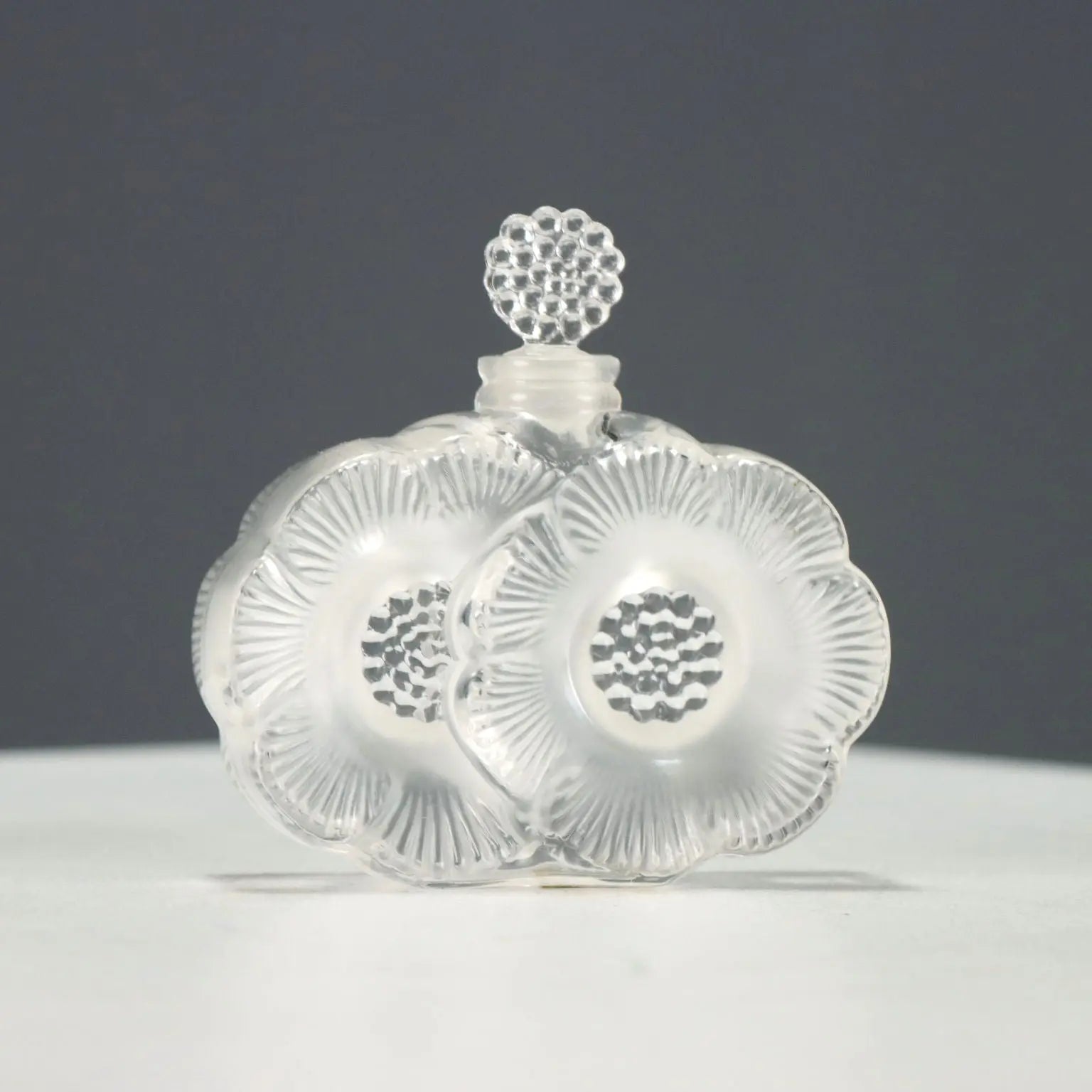 Perfume Bottle Lalique Paris Deux Fleurs France XX Century