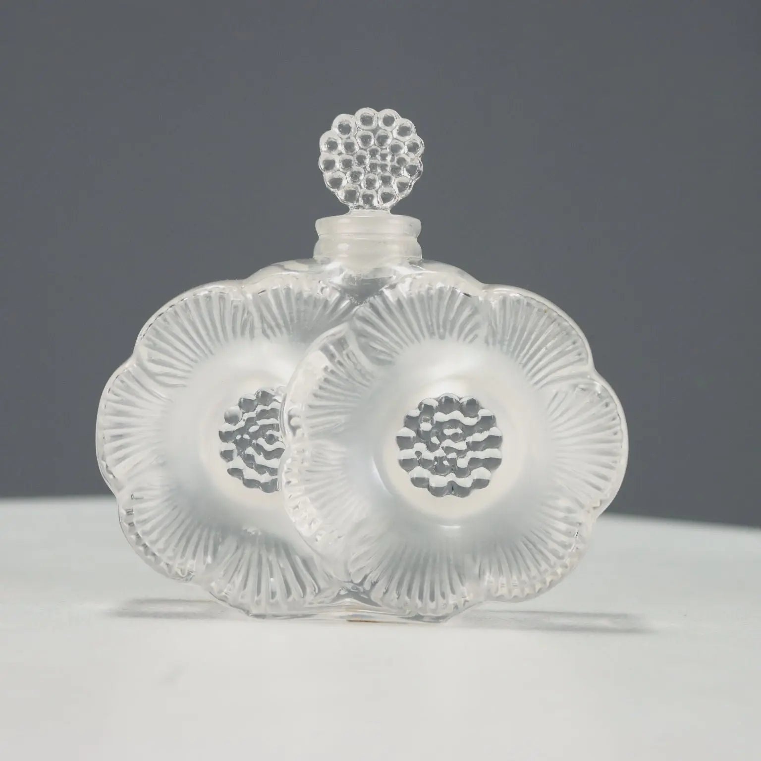 Perfume Bottle Lalique Paris Deux Fleurs France XX Century