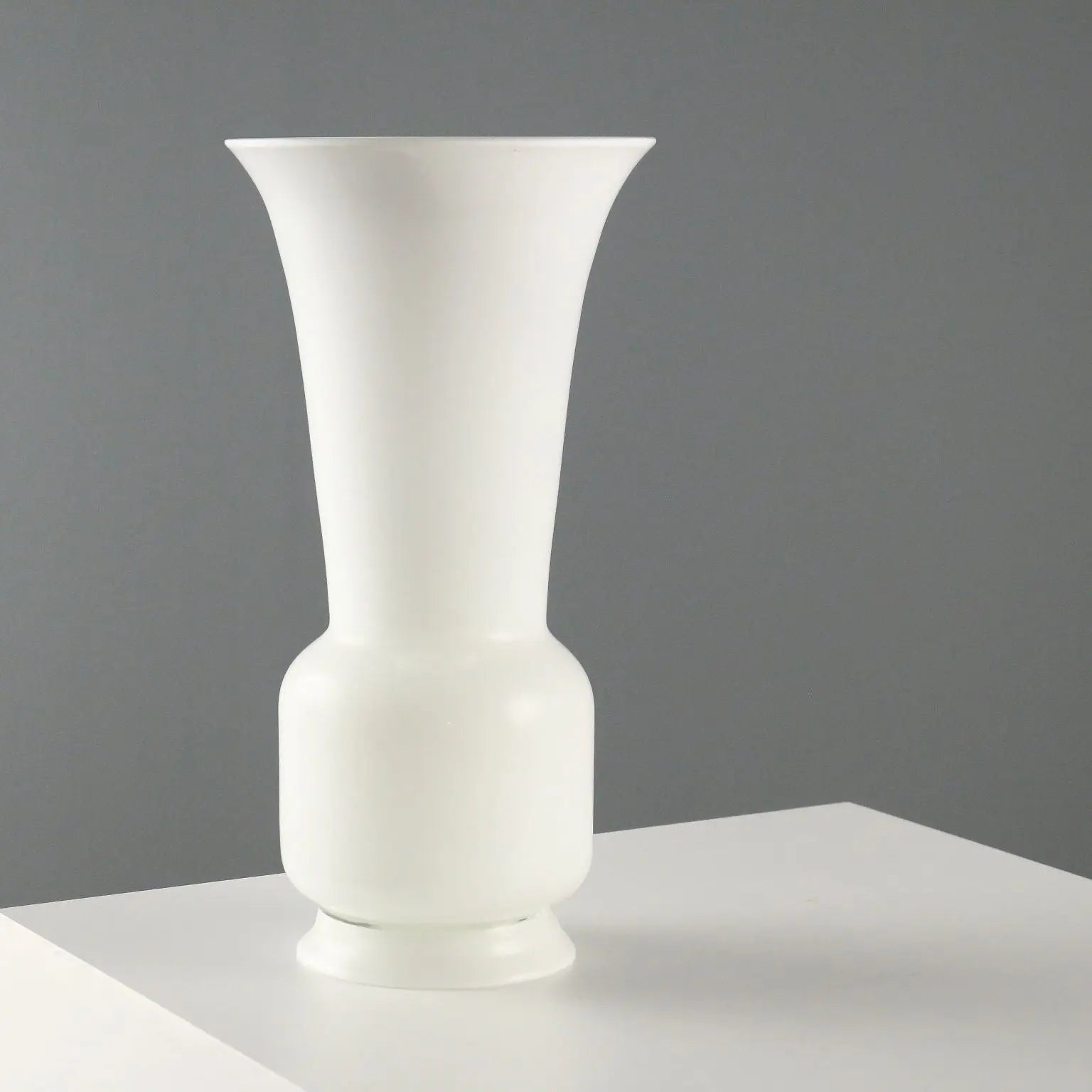 Vintage Venini Vase Opaline Glass Italy 1950s-1960s