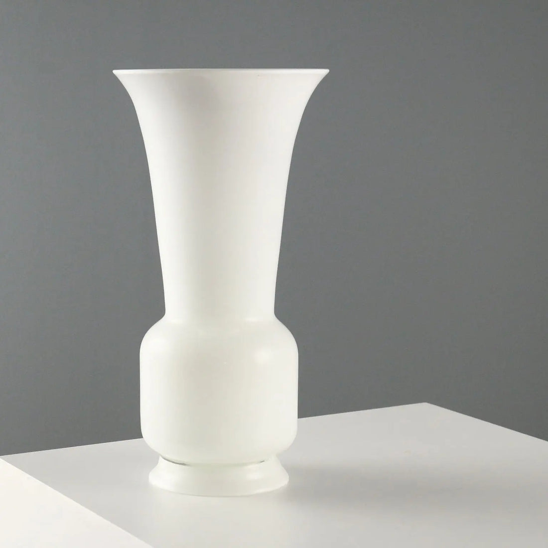 Vintage Venini Vase Opaline Glass Italy 1950s-1960s