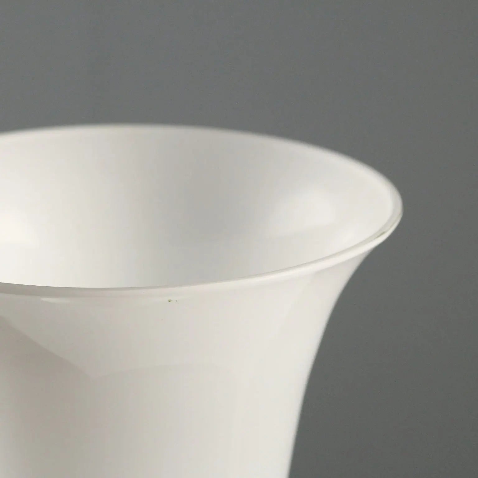 Vintage Venini Vase Opaline Glass Italy 1950s-1960s