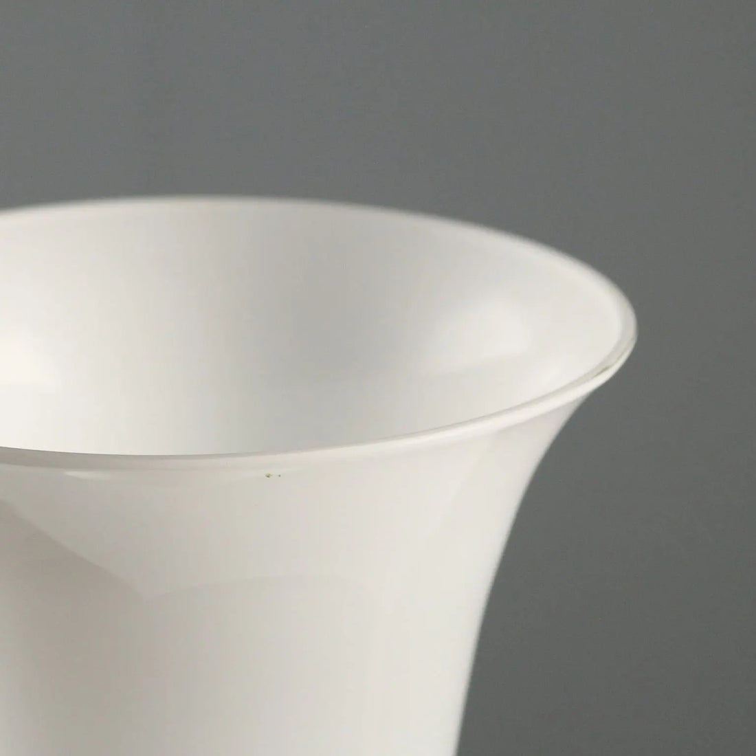 Vintage Venini Vase Opaline Glass Italy 1950s-1960s