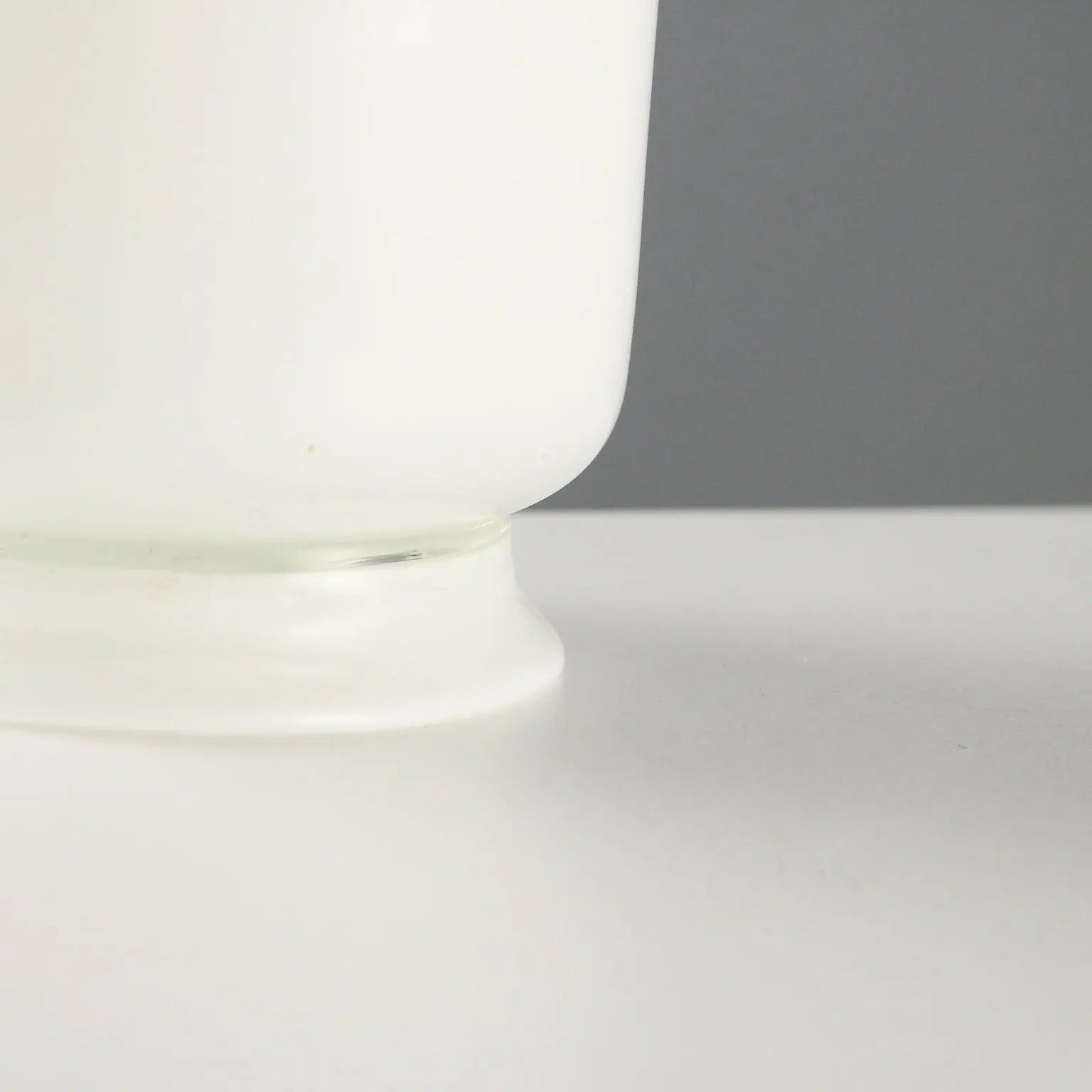 Vintage Venini Vase Opaline Glass Italy 1950s-1960s