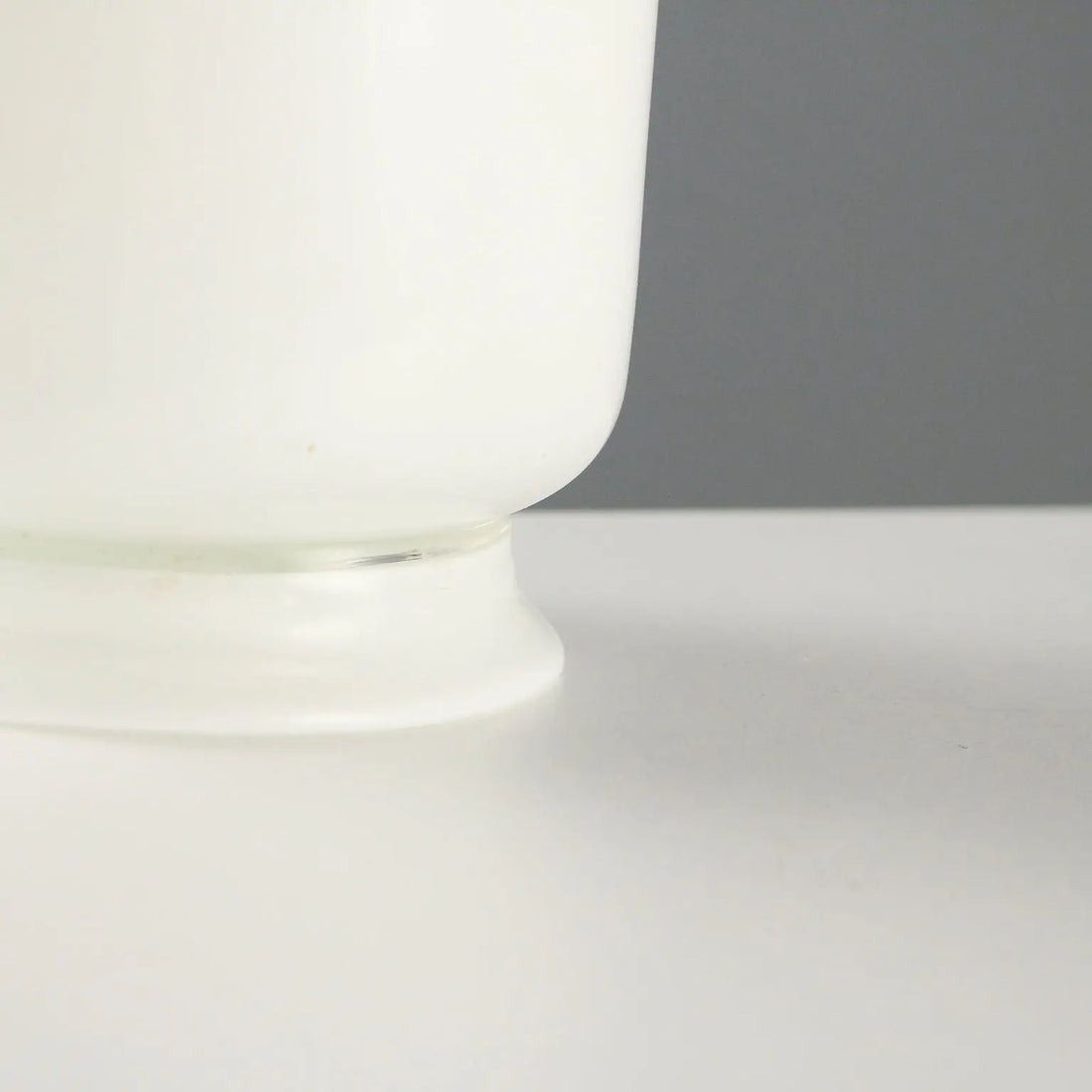 Vintage Venini Vase Opaline Glass Italy 1950s-1960s