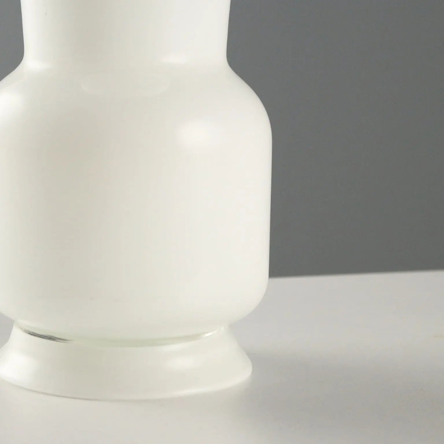 Vintage Venini Vase Opaline Glass Italy 1950s-1960s