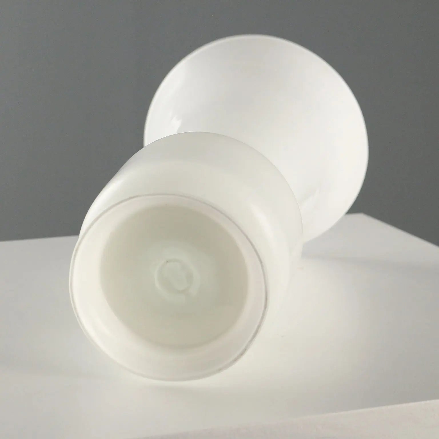 Vintage Venini Vase Opaline Glass Italy 1950s-1960s
