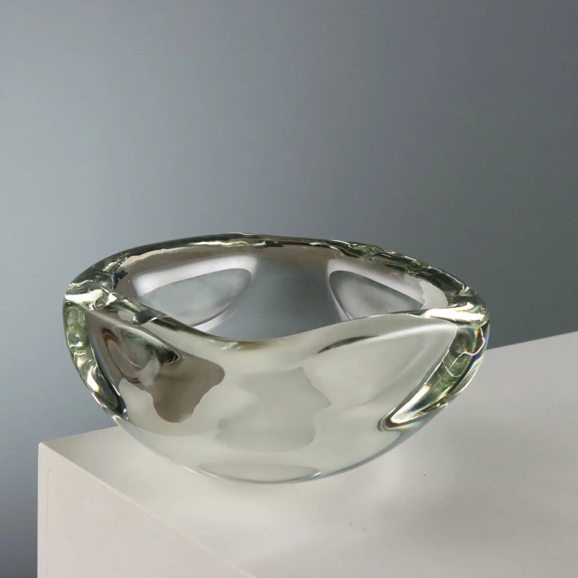 Vintage Ashtray Barbini Manufacture Glass Italy 1980s-1990s