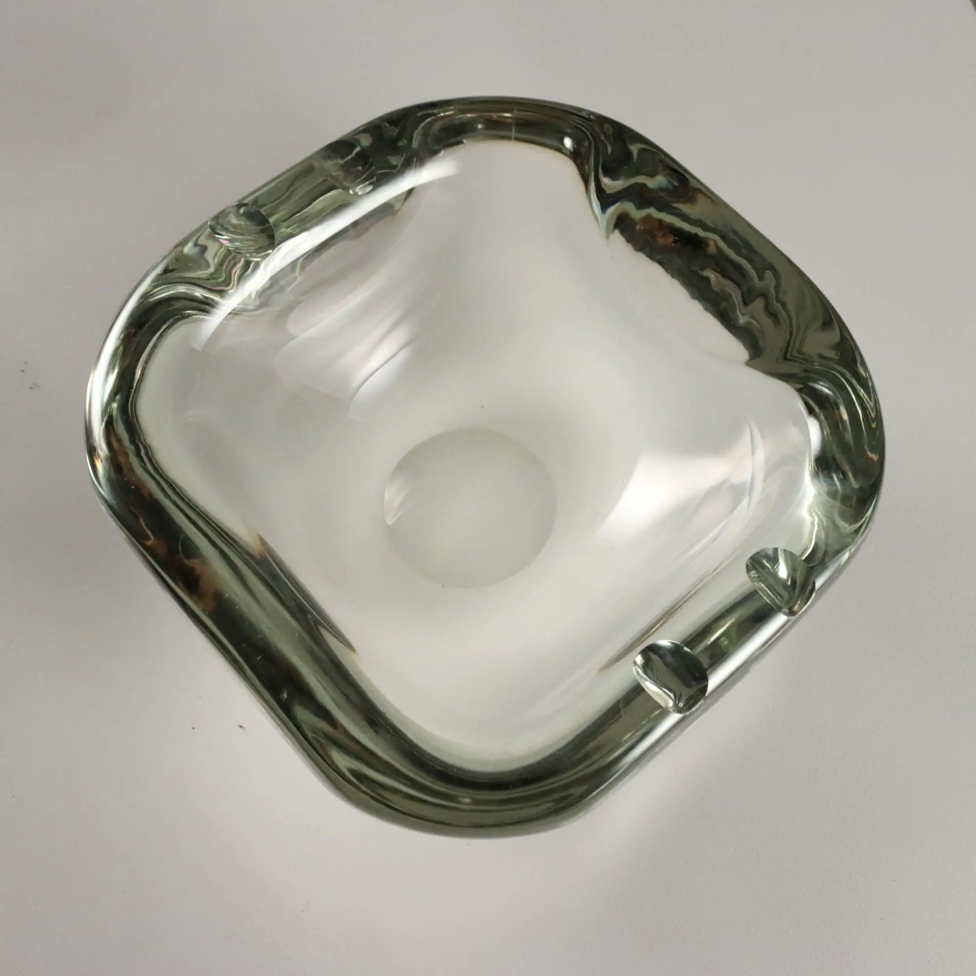 Vintage Ashtray Barbini Manufacture Glass Italy 1980s-1990s