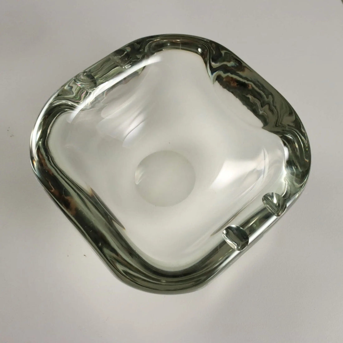Vintage Ashtray Barbini Manufacture Glass Italy 1980s-1990s