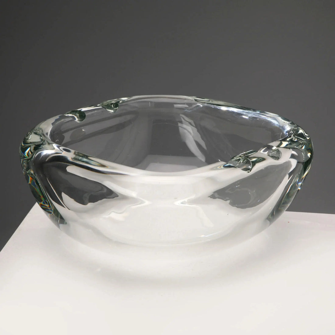 Vintage Ashtray Glass Barbini Manufacture Design 1980s-1990s