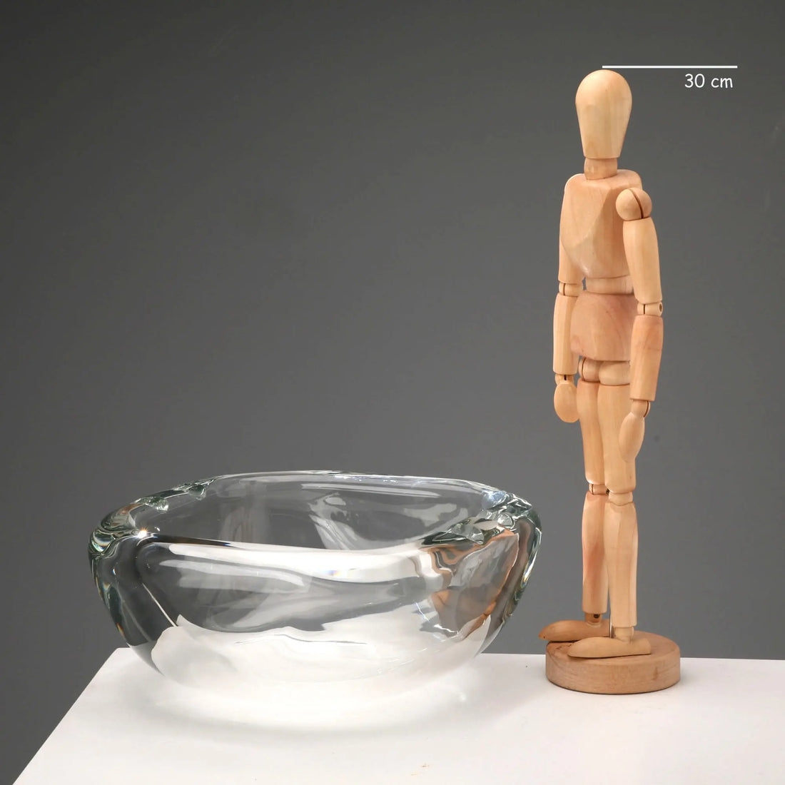 Vintage Ashtray Glass Barbini Manufacture Design 1980s-1990s