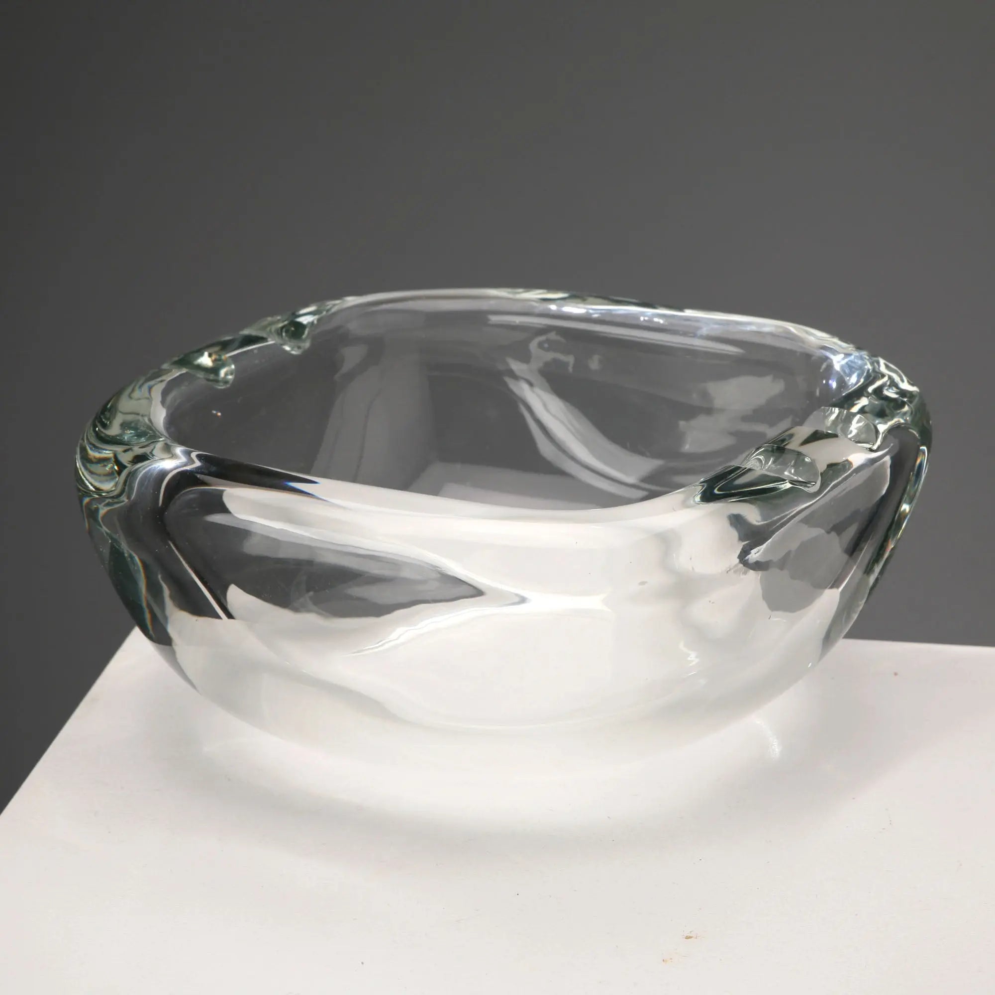 Vintage Ashtray Glass Barbini Manufacture Design 1980s-1990s