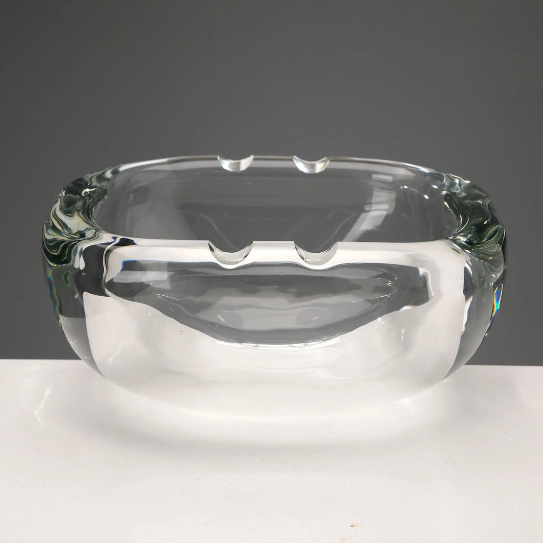 Vintage Ashtray Glass Barbini Manufacture Design 1980s-1990s