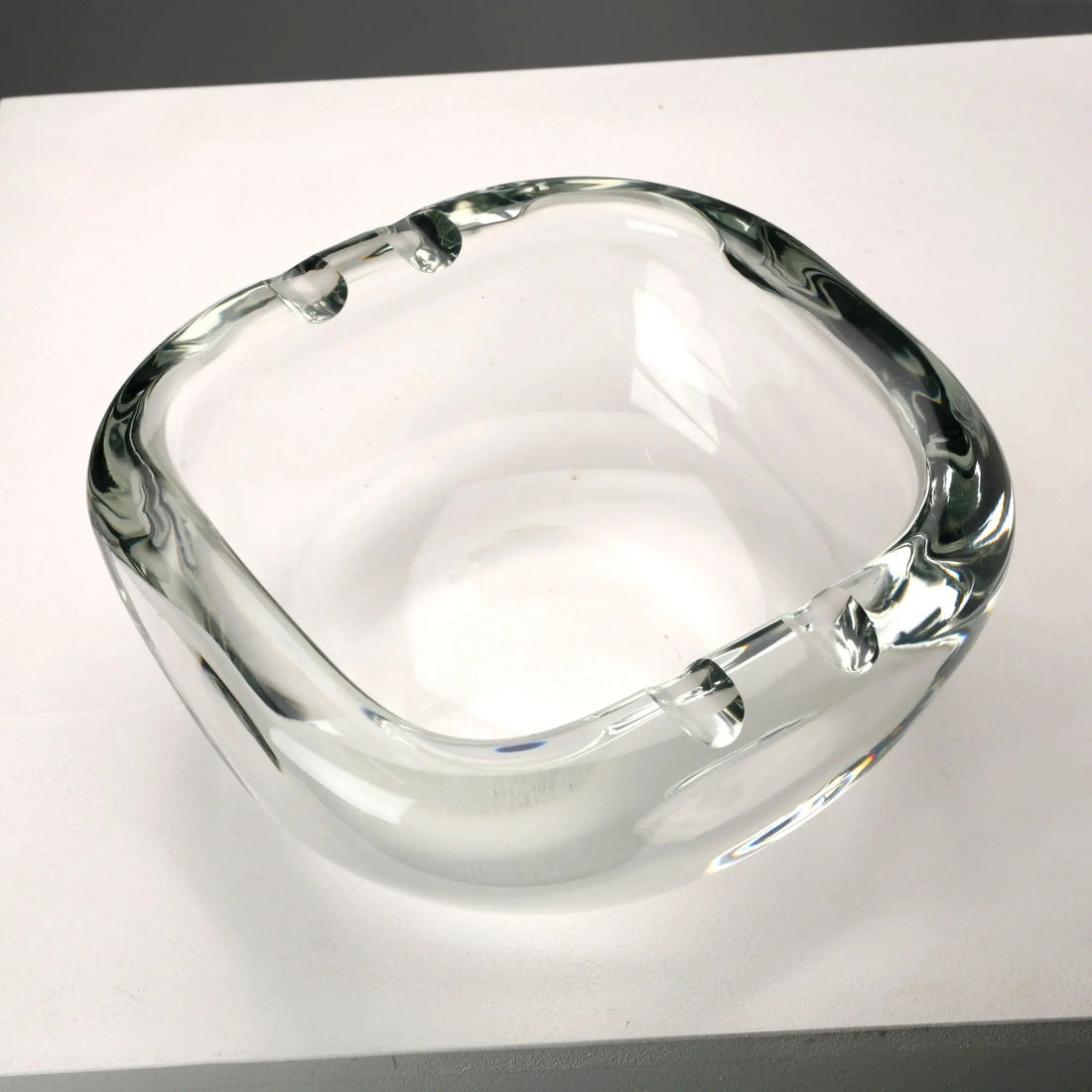 Vintage Ashtray Glass Barbini Manufacture Design 1980s-1990s