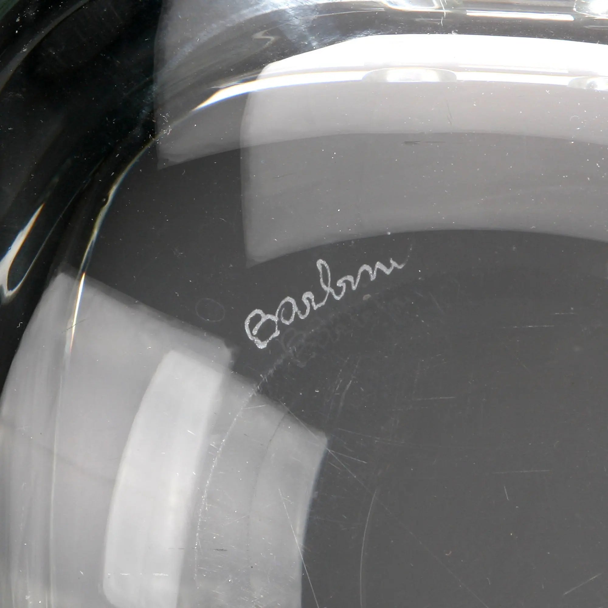 Vintage Ashtray Glass Barbini Manufacture Design 1980s-1990s
