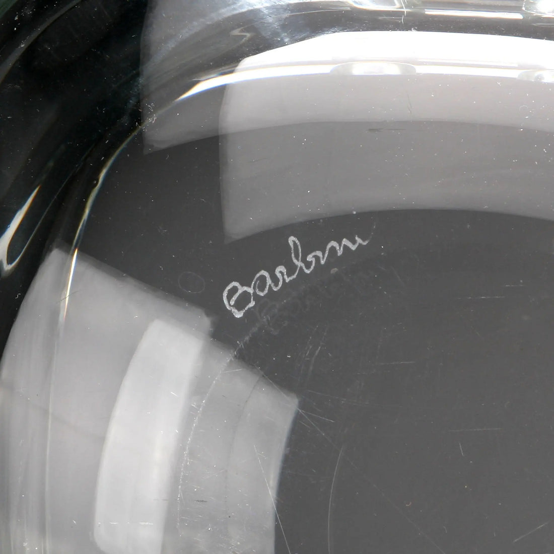 Vintage Ashtray Glass Barbini Manufacture Design 1980s-1990s
