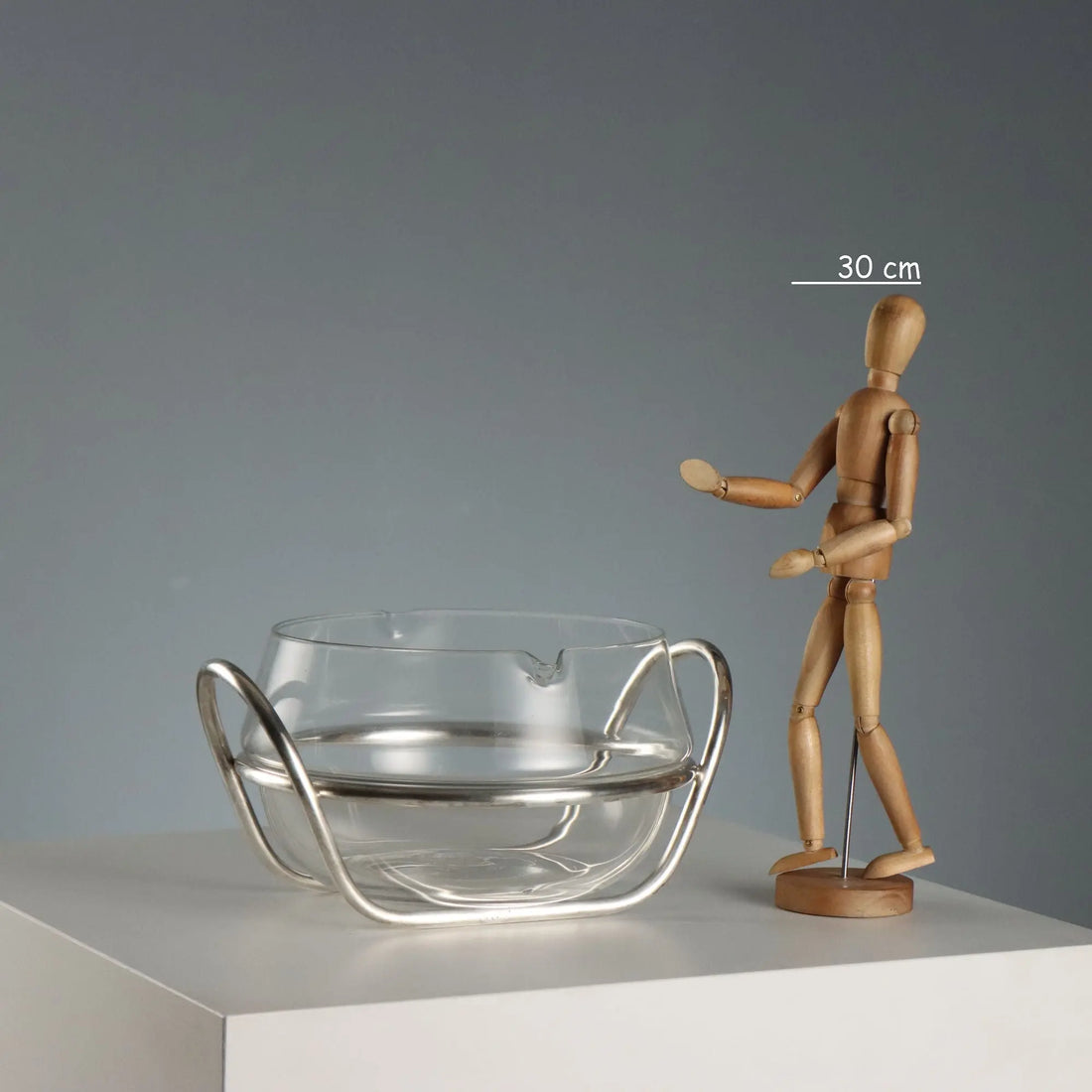 Vintage Pragma Bowl by Lino Sabattini Silvered Metal 1970s-1980s