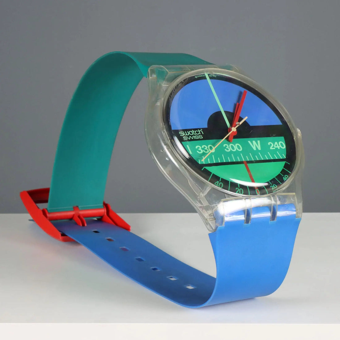 Vintage Maxi Swatch Wall Model Nautilus Switzerland 1980s