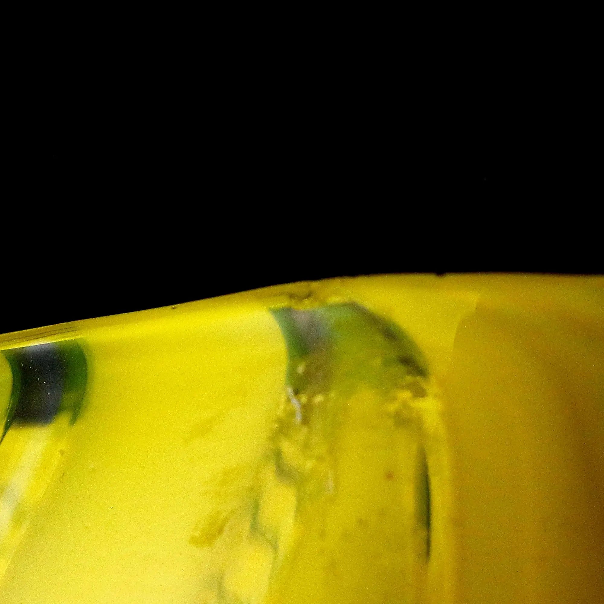 Vintage Vase Yellow Blown Glass Italy XX Century