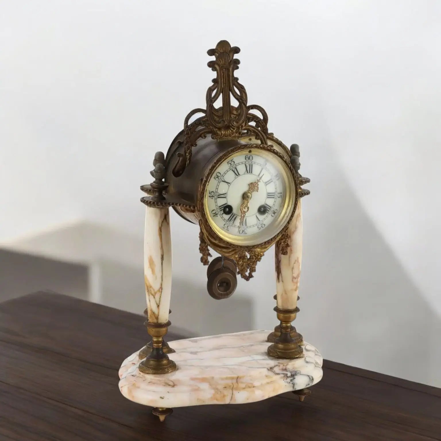 Antique Countertop Clock Marble Gilded Bronze France XIX Century - France, Late XIX Century | Antiques | Fancy Goods