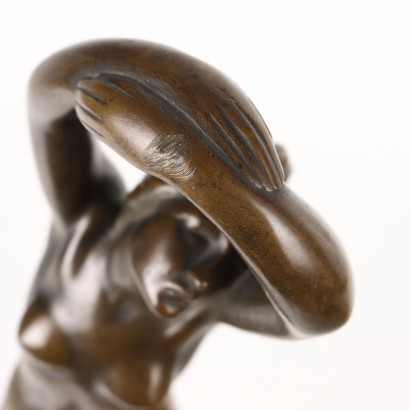 Ancient Sculpture Female Nude Oreste Zampieri Italy \'900 Wooden Base