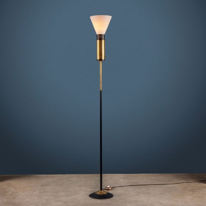 Vintage Stehlampe von Stilnovo der 60er Jahre Metall Messing