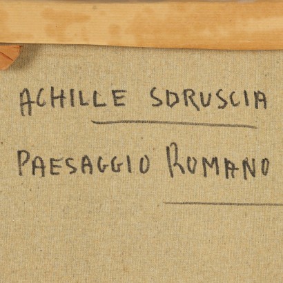 Peinture d'Achille Sdruscia, Paysage romain, Achille Sdruscia, Achille Sdruscia, Achille Sdruscia, Achille Sdruscia