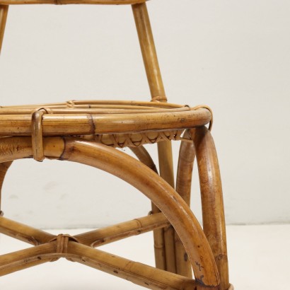 Conjunto de sillas de bambú de los años 50 y 60.
