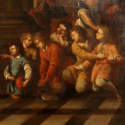 Dipinto La Famiglia di Dario davanti a,La famiglia di Dario davanti ad Alessa,Dipinto con Scena di episodio Storico