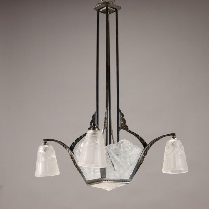 Art Deco Degué chandelier