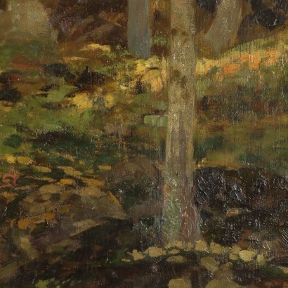 Painting Forest landscape