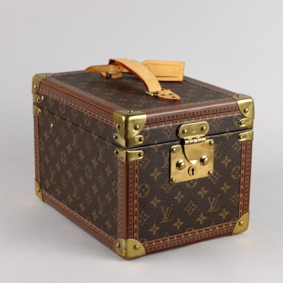 Vintage Beauty Case Louis Vuitton Monogram Leinwand Leder