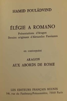 Elégie to Romano