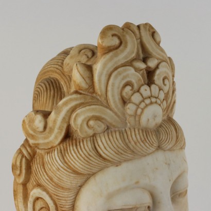 Guanyin Head in Marble