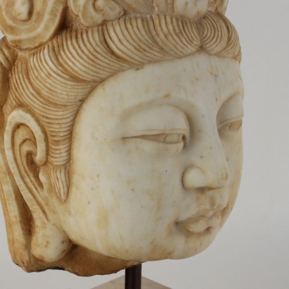 Guanyin Head in Marble