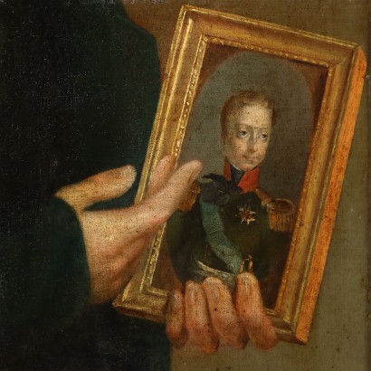 Pintura Retrato masculino 1833,Pintura Retrato masculino 1833