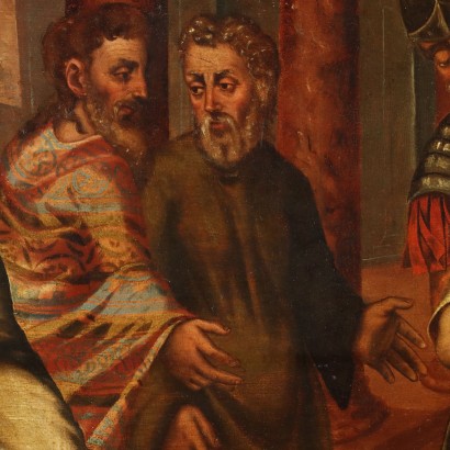 Gemälde „Christus und die Ehebrecherin“.